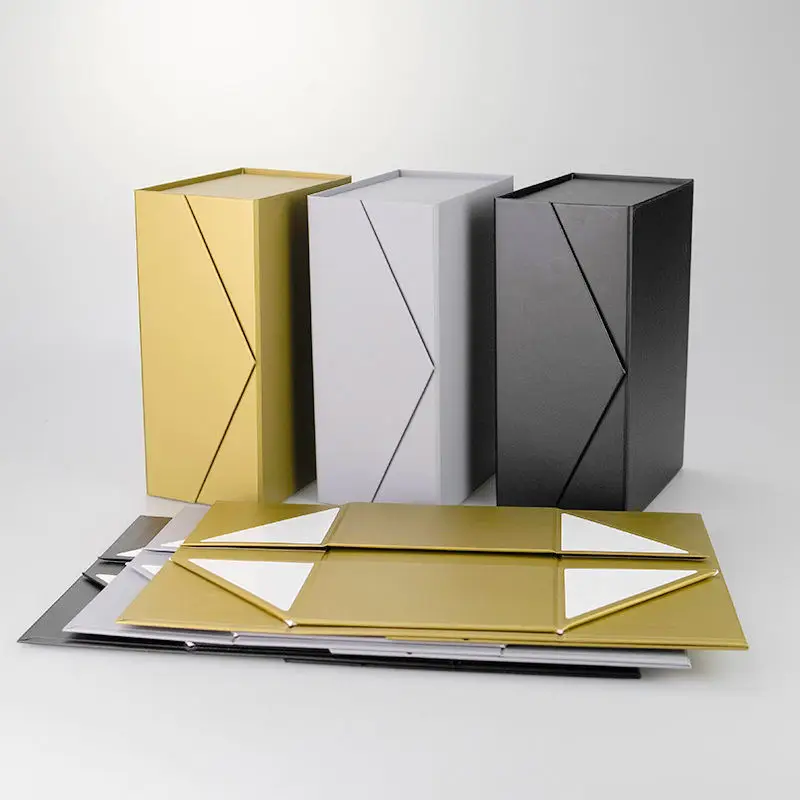 2PCS Exquisite Flip-top Magnetic Paper Boxes, Large Capacity Universal Packaging Box for Clothing, Shoes, and Storage, Luxury Craft Folding Gift Carton for Boutique Retail and Elegant Present Wrapping 11