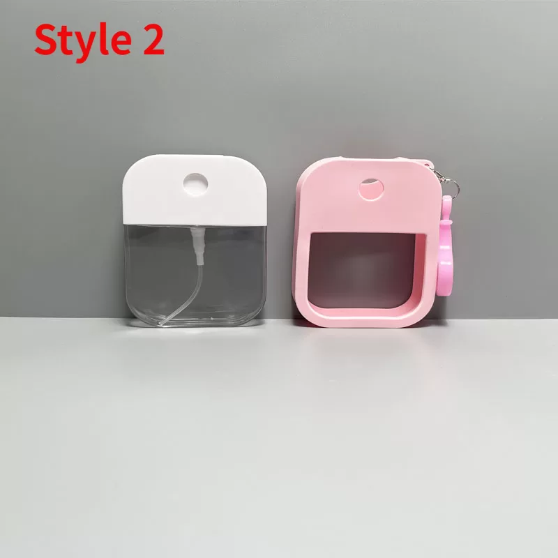 Portable Fine Mist Spray Bottle 38ml Travel Pocket Container for Alcohol, Hand Sanitizer, Perfume, Disinfectant, Mini Plastic Refillable Sub-Pack Bottle for Cosmetics, Lotion, Toner, Cleaning Use