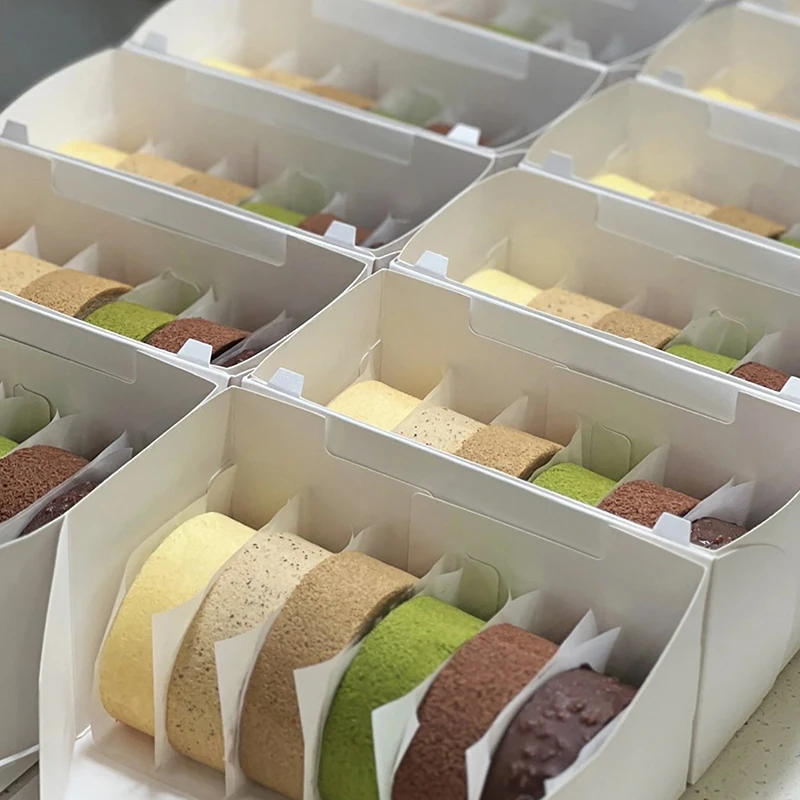 100 Sheets Non-Stick Cake Roll Side Liners, Oil-Proof Baking Parchment Strips for Cake, Bread, Cookies, Cheesecake, Pizza, Meat and Candy Wrapping, Durable Silicone-Coated Paper for Kitchen and Bakery Use 7