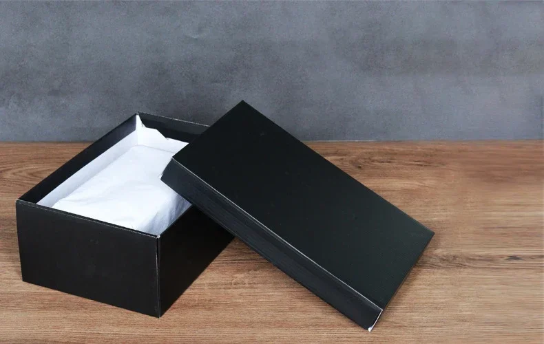 1Pc Shoes Storage Box Gift Box – Kraft Paper Packaging for Men’s and Women’s Shoes, Eco-Friendly Foldable Shoe Box, Durable Organizer for Sneakers, Heels, Boots, Professional Presentation