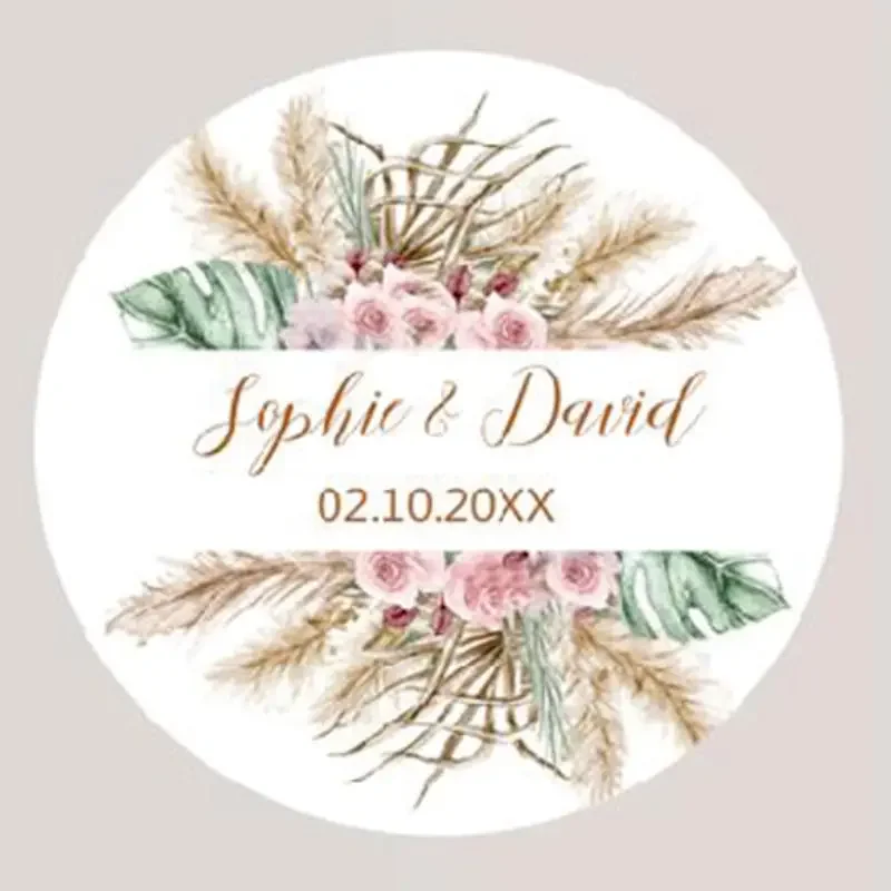 96-Pack Pampas Grass Wedding Stickers – Customizable Sealing Labels for Weddings, Baptisms, Birthdays, Party Decor, Personalized Gift Tags, Event Favors, DIY Craft Stickers for Celebrations 96-Pack Pampas Grass Wedding Stickers – Customizable Sealing Labels for Weddings, Baptisms, Birthdays, Party Decor, Personalized Gift Tags, Event Favors, DIY Craft Stickers for Celebrations - 图片 14