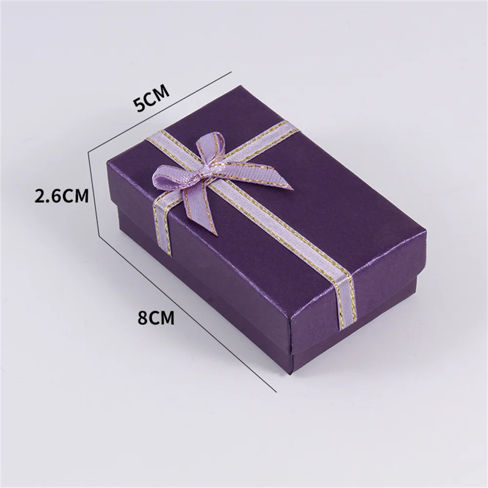 Bowknot Jewelry Packaging Box for Wedding Engagement, Elegant Paper Cardboard Gift Case for Ring Earrings Necklace Bracelet, Small Bow Shape Jewelry Storage Organizer Box for Romantic Gift Wrapping 9