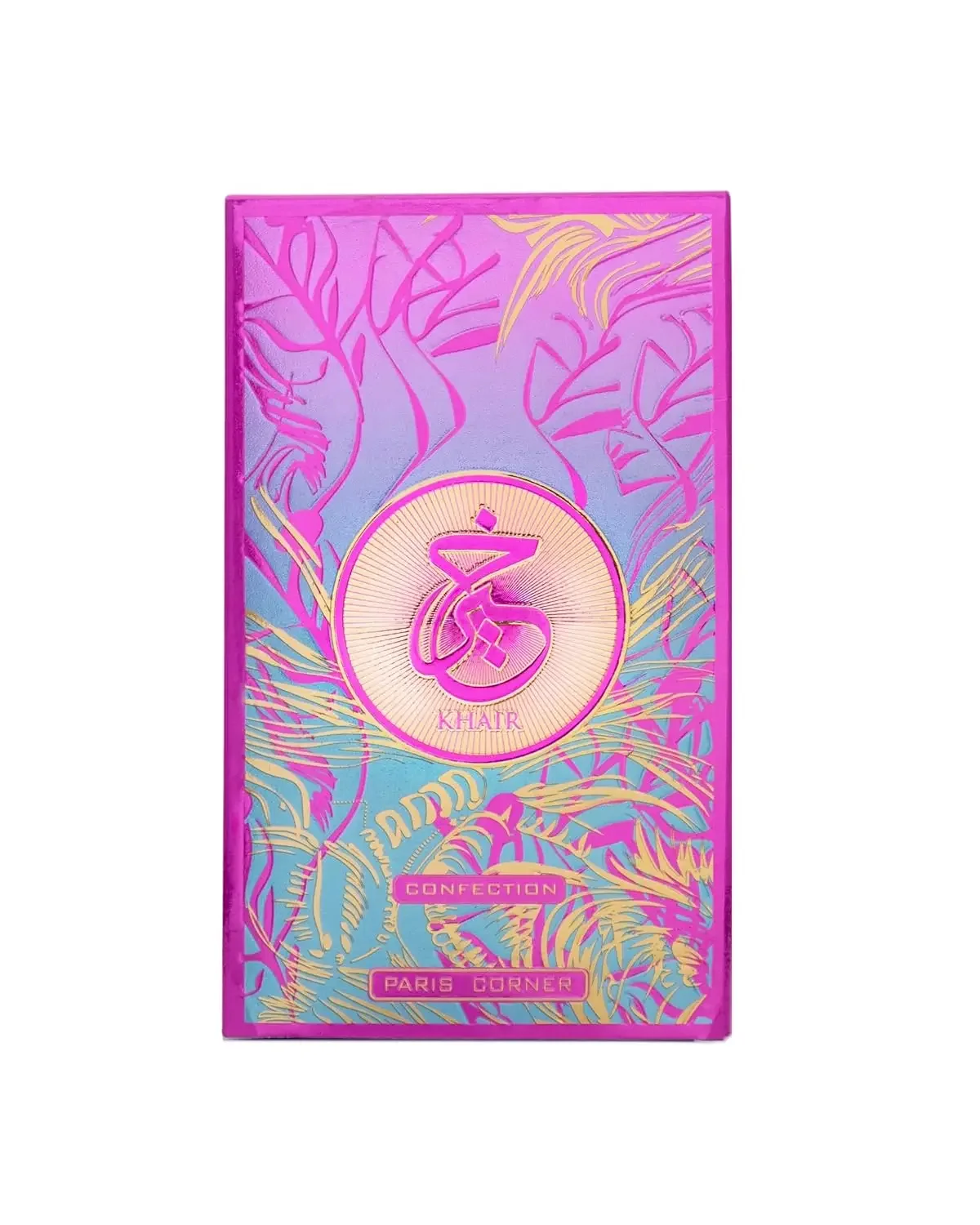 Luxury Gradient Glass Perfume Bottle with Gift Box, Red and Blue Color Blend with Gold Cap, Empty Refillable Atomizer Container for Parfum, Cologne, or Essential Oils — 100ml Elegant Display Bottle - 图片 3