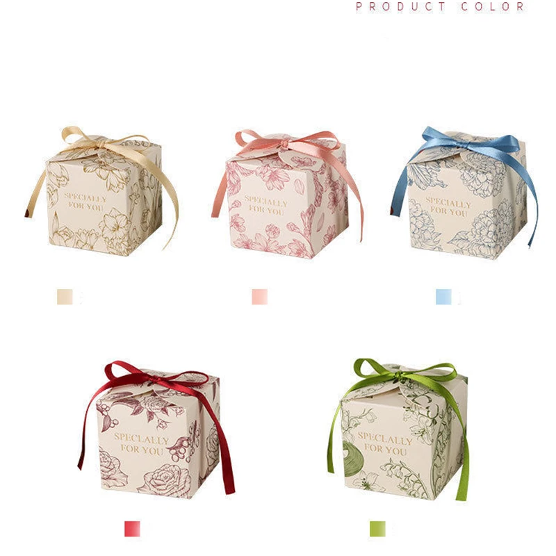 10pcs Small Gift Boxes for Candles, Dolls, or Party Favors with Bow Ribbon, Elegant Paper Packaging for Weddings, Birthdays, and Special Occasions, Direct from Factory, Durable and Reusable 2