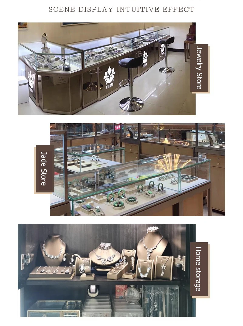 Luxury Brown Leatherette Watch Display Stand Holder – Retail Store Counter and Window Organizer for Watch Presentation, Ramp Base Desk Prop for Jewelry Shop Showcase and Professional Display Use 4