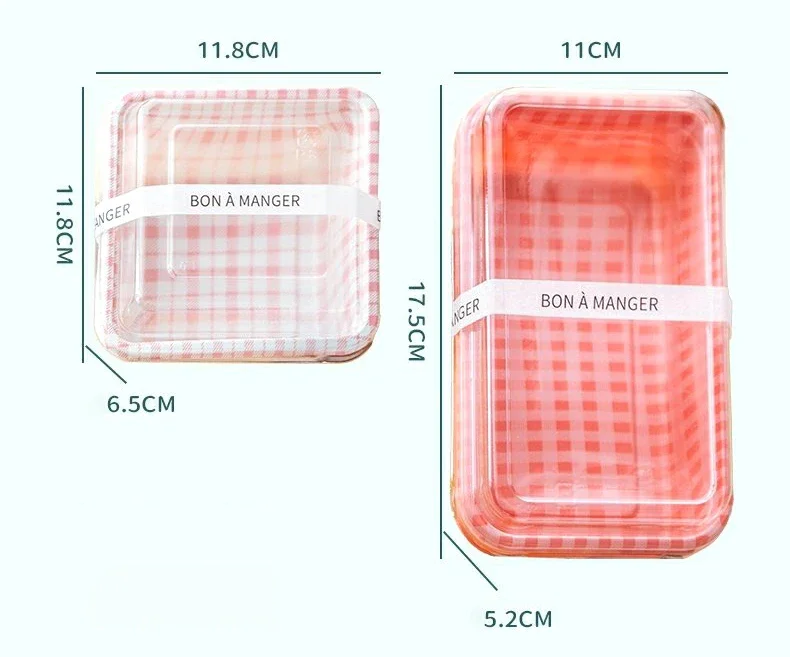 Disposable Lunch Boxes with Lids, Food-Grade Plastic Bento Containers for Vegetables, Fruit, Salad, Takeaway Meals, Cake, Sushi, and Portion-Controlled Meal Prep, 10/20pcs 5