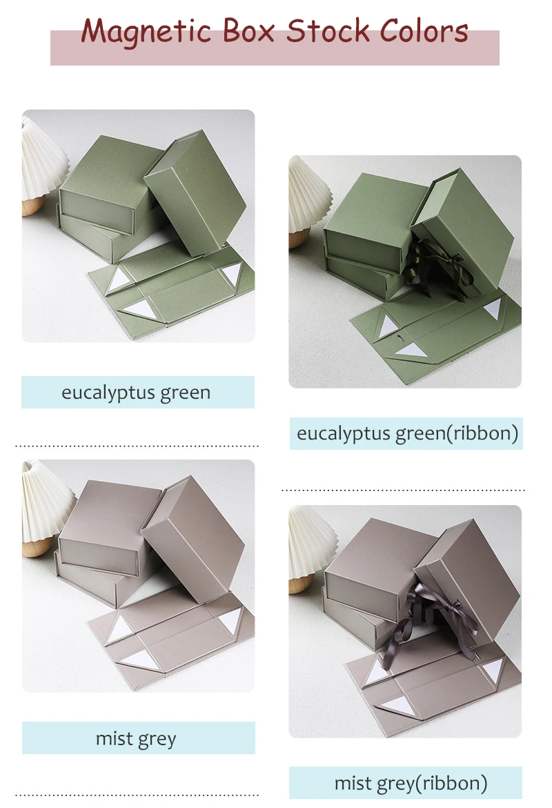 10PCS Luxury Magnetic Gift Boxes with Custom Logo, Foldable Cardboard Proposal Boxes for Bridesmaid or Birthday Gifts, Elegant Packaging Boxes for Jewelry, Wedding, Party, and Boutique Presentation 5