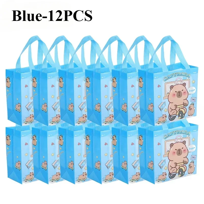 New Capybara Non-Woven Tote Bags, Reusable Waterproof Shopping and Gift Bags for Kids, Parties, Snacks, Small Gifts, and Daily Use, Foldable, Durable, Factory Direct Supply - 图片 15