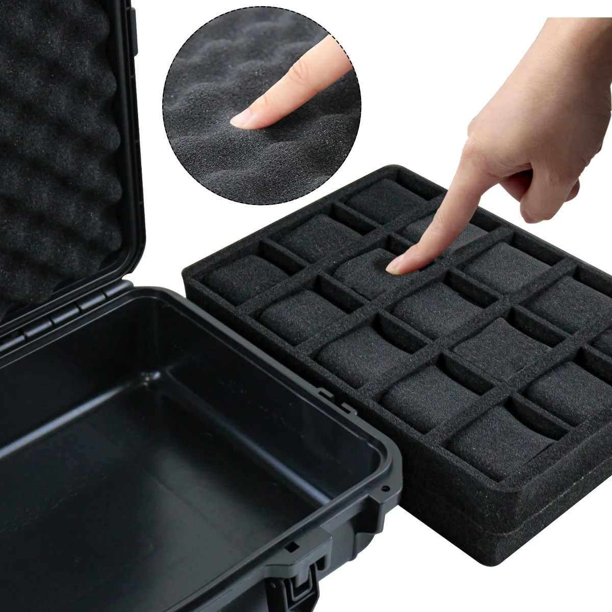 Premium 8/15 Slot Waterproof Watch Storage Box – Portable High-End Collection Case with Anti-Mildew, Moisture-Proof Sponge, Durable Protective Lid for Watches, Jewelry, and Accessories, Ideal for Travel and Home Display - 图片 4