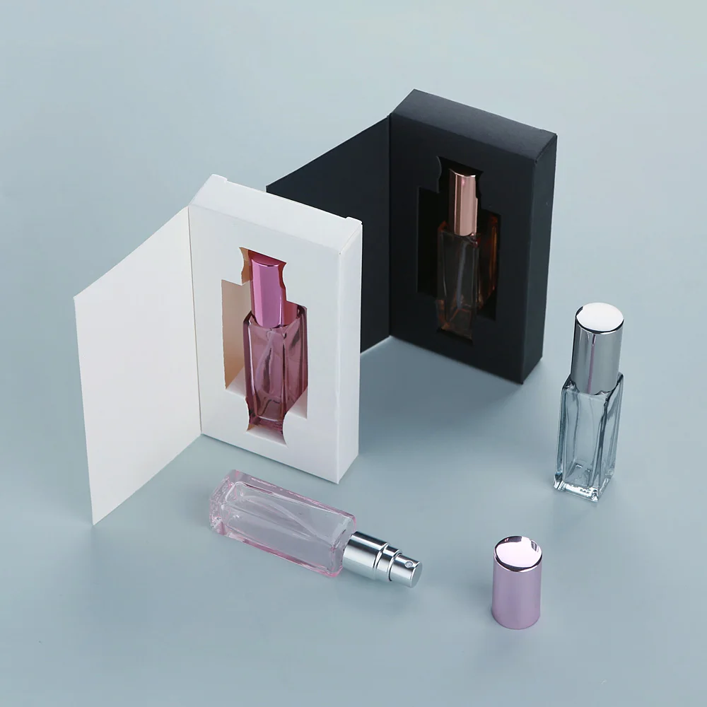 10ml Refillable Thick Glass Perfume Bottles with Colorful Finish and Custom Packaging Box, Durable Empty 香水瓶 Spray Container, Polychrome Glass Atomizer for Fragrance – 10/20/30/40PCS Set - 图片 4