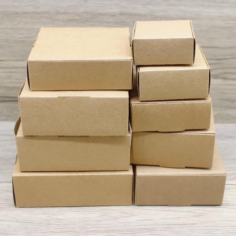 10pcs Multi-Size Square Paper Boxes in White, Kraft, and White Marble, Candy and Gift Packaging Boxes for Party, Wedding, Birthday, Christmas Favors 10pcs Multi-Size Square Paper Boxes in White, Kraft, and White Marble, Candy and Gift Packaging Boxes for Party, Wedding, Birthday, Christmas Favors