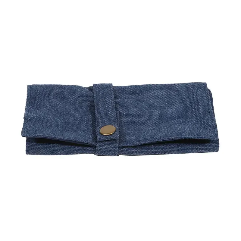 Premium Canvas Watch Band Roll Organizer with 5 Individual Slots, Portable Travel Storage Case for Smart Watches and Straps, Durable Anti-Slip Wristwatch Bag for Secure On-the-Go Protection 9