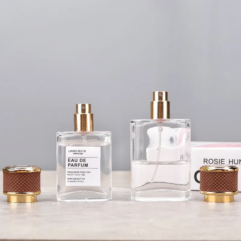 10pcs 30ml/50ml Clear Glass Perfume Bottles with Screw Cap, Refillable Travel Spray Containers, Portable Fragrance Atomizers, Empty Cosmetic Sub-Bottles for DIY Perfume, Essential Oils, Sample Storage, No Labels Included 6