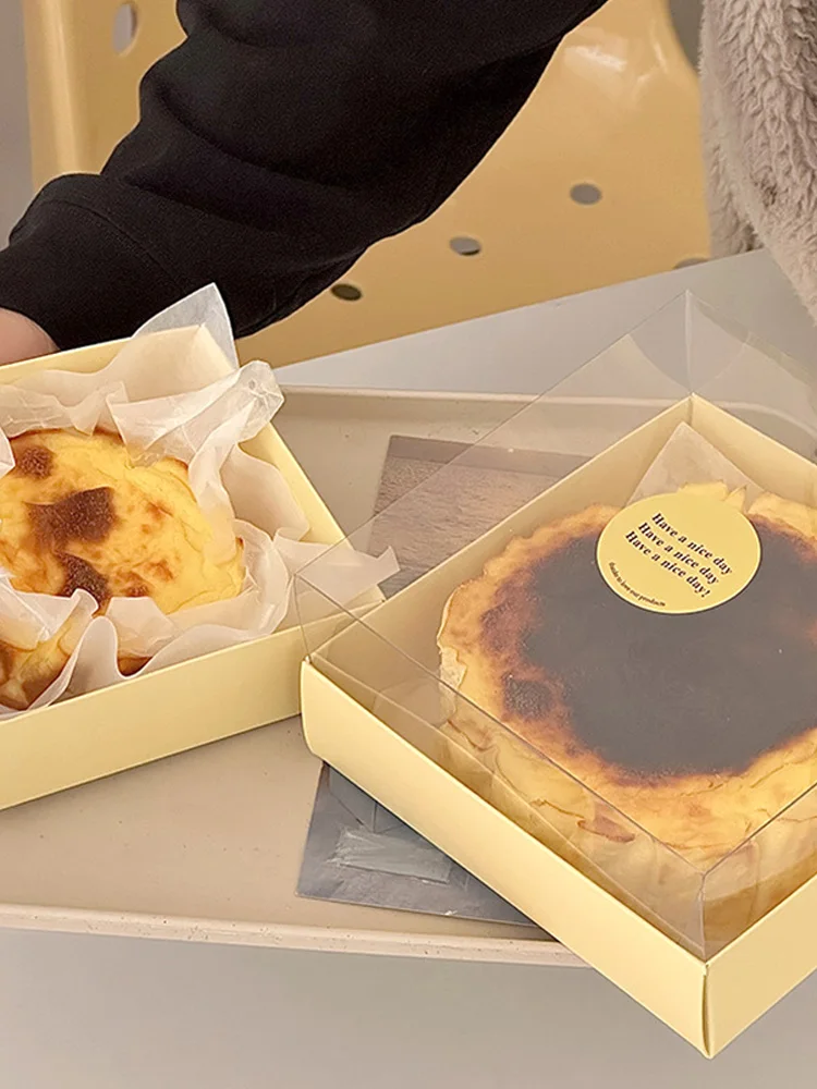 Transparent Cake Packaging Box 🎂 – 4 & 6 Inch Sturdy, Lightweight, Korean Style DIY Chiffon & Light Cheese Cake Box for Bakery & Kitchen Use - 图片 3