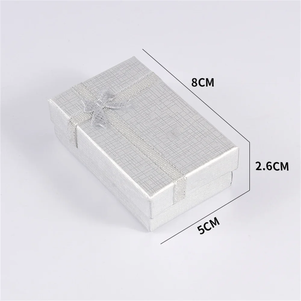 Bowknot Jewelry Packaging Box for Wedding Engagement, Elegant Paper Cardboard Gift Case for Ring Earrings Necklace Bracelet, Small Bow Shape Jewelry Storage Organizer Box for Romantic Gift Wrapping - 图片 12
