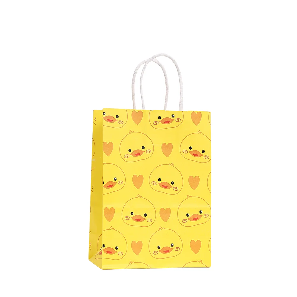 LPZHI Yellow Duck Gift Bags, Cute Duckling-Themed Party Tote Bags for Sweets, Candy, Small Gifts or Mini Bakery Packaging, Reusable Designer Kraft Paper Bags, Factory Direct Supply LPZHI Yellow Duck Gift Bags, Cute Duckling-Themed Party Tote Bags for Sweets, Candy, Small Gifts or Mini Bakery Packaging, Reusable Designer Kraft Paper Bags, Factory Direct Supply