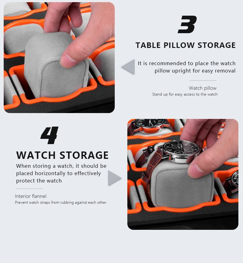 Waterproof Watch Storage Box for Men with Secure Anti-Drop Design, Portable Jewelry Display Case and Toolbox Organizer for Travel and Home, Protective Suitcase for Watches, Bracelets, Rings, and Accessories 6