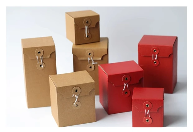 10pcs Red DIY Candle Gift Boxes, Empty Kraft Paper Packaging for Scented Candles, Wedding Favors, Candy, or Small Gifts, Elegant Reusable Paper Cartons, Direct from Factory with Ribbon Option 3