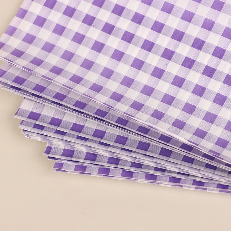 50 Sheets Greaseproof Wax Paper – Multi-Color Oil-Proof Food Wrapping Sheets for Sandwich, Burger, Fries, Bread, Macarons, Pizza, Desserts – Baking & Kitchen Packaging Supplies 50pcs 27