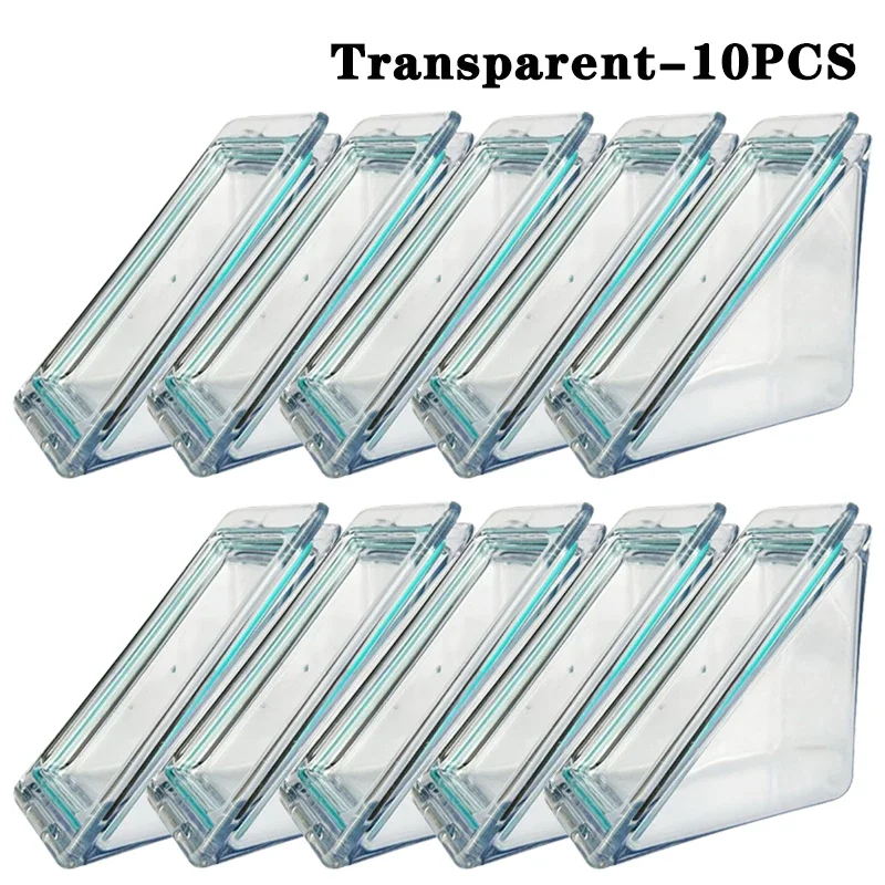 10PCS Triangle Sandwich Container Reusable Airtight Plastic Box, Transparent Portable Cake Slice Holder, Food-Grade Storage Bento Box for Travel, Picnic, Office, School Lunch, Leakproof & Dishwasher Safe - 图片 8