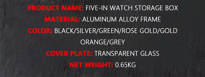 Aluminum Watch Display Case with 1/3/5 Slots, Portable Suitcase Organizer for Men & Women, Multifunctional Clock Storage Box, Watch Stand Holder, Jewelry Storage and Travel Case with Secure Compartments 9