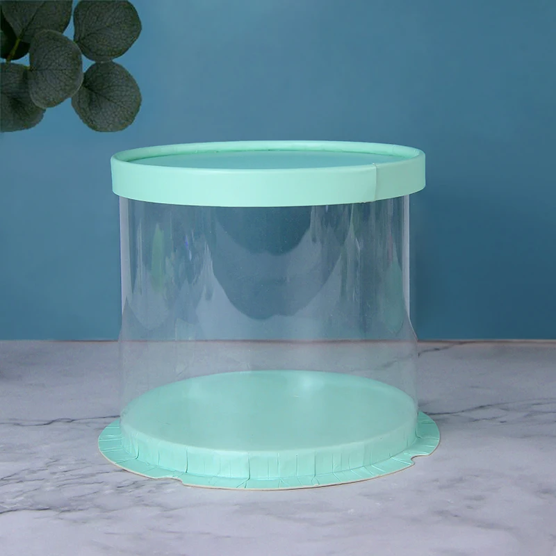 PVC Clear Round Cake Box with Transparent Dome Lid, Food-Safe Plastic Cake Container for Birthdays, Weddings, Parties, Desserts, Cupcakes, and Mini Cakes, Display and Gift Packaging - 图片 7