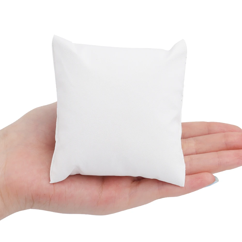 Bracelet & Watch Display Pillow Jewelry Cushion Holder – Soft Velvet PU Bangle Show Pad Photography Prop for Jewelry Store, Counter Display & Wholesale Organizer Accessories - 图片 9