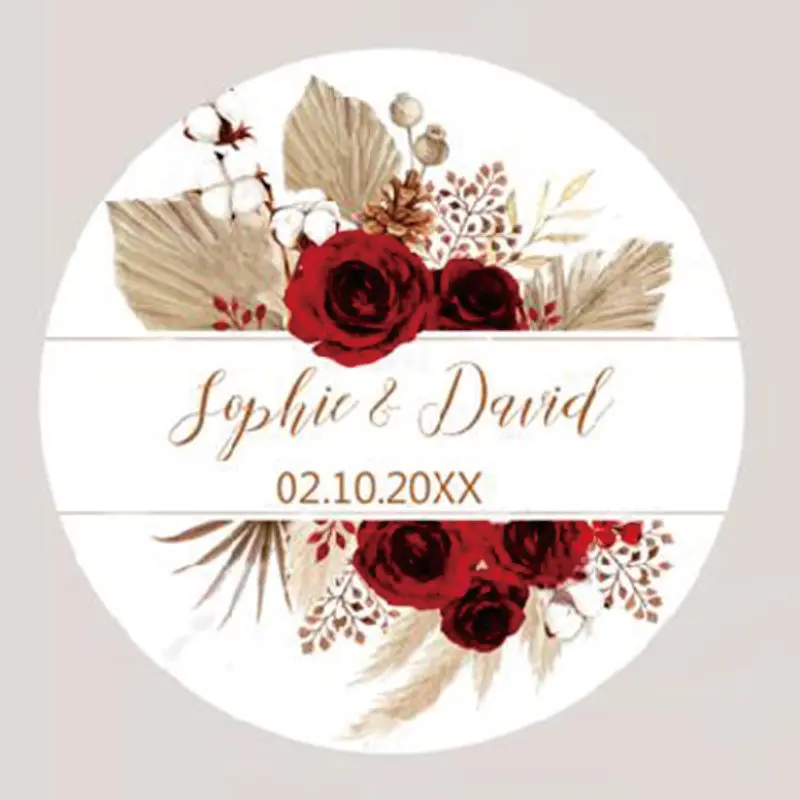 96-Pack Pampas Grass Wedding Stickers – Customizable Sealing Labels for Weddings, Baptisms, Birthdays, Party Decor, Personalized Gift Tags, Event Favors, DIY Craft Stickers for Celebrations 96-Pack Pampas Grass Wedding Stickers – Customizable Sealing Labels for Weddings, Baptisms, Birthdays, Party Decor, Personalized Gift Tags, Event Favors, DIY Craft Stickers for Celebrations - 图片 17