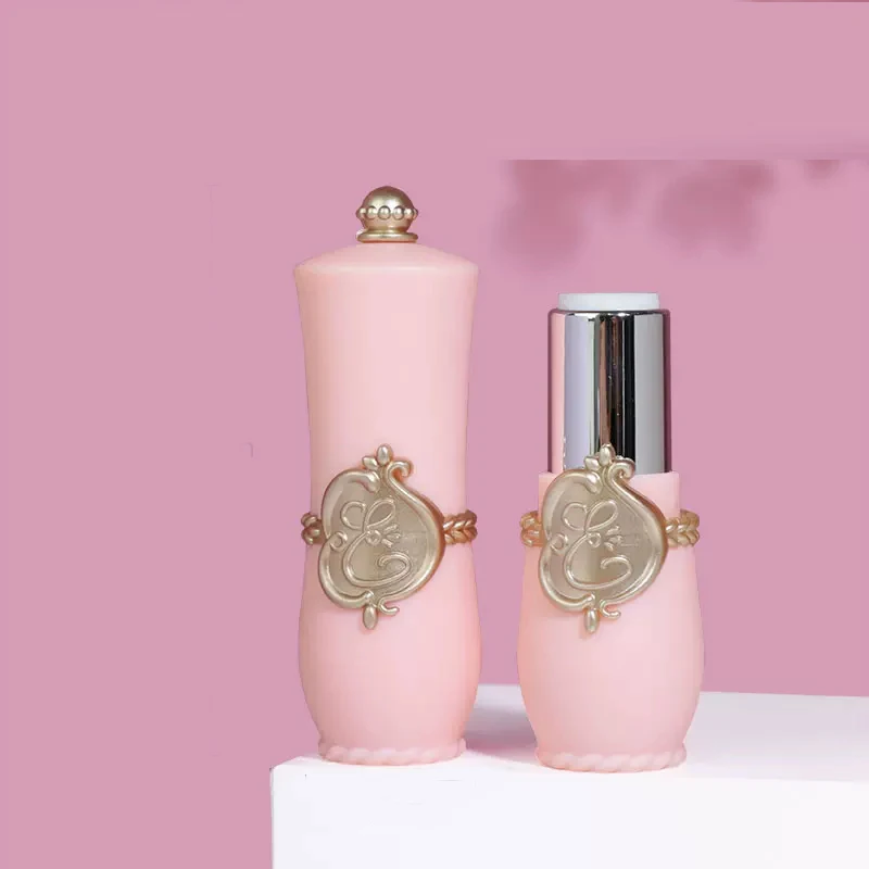 10 20 30 50 100 Pcs 4g Empty Lip Balm Tube Plastic Lipstick Container DIY Lip Gloss Stick Case Refillable PP Cosmetic Packaging Vintage Style Lipstick Shell Portable Makeup Tube Dispenser