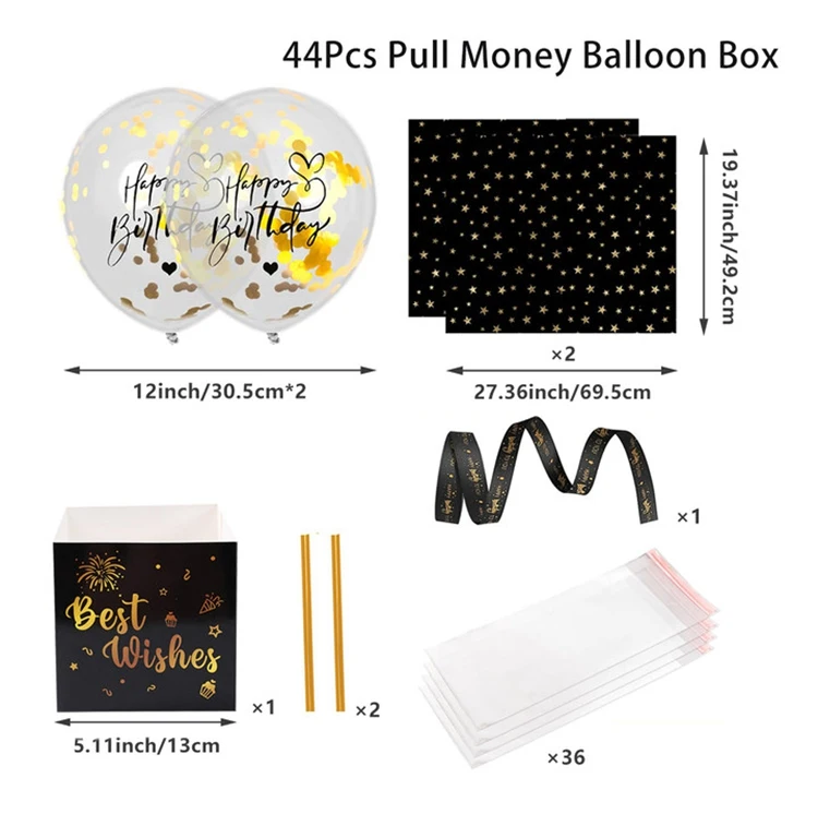 Birthday Money Gift Boxes with Pull-Out Happy Birthday Card, Fun Cash Surprise Packaging for Kids and Adults, Creative Party Favor Box for Birthday Celebrations, Durable and Reusable Paper Boxes - 图片 23