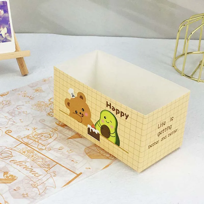 50pcs Disposable Food Packaging Boxes, Paper Sandwich, Toast, Burger, Cake Takeaway Containers, Wrapping Boxes for Breakfast, Lunch, Party, Wedding, Birthday, Anniversary, Restaurant, Bakery Use - 图片 3