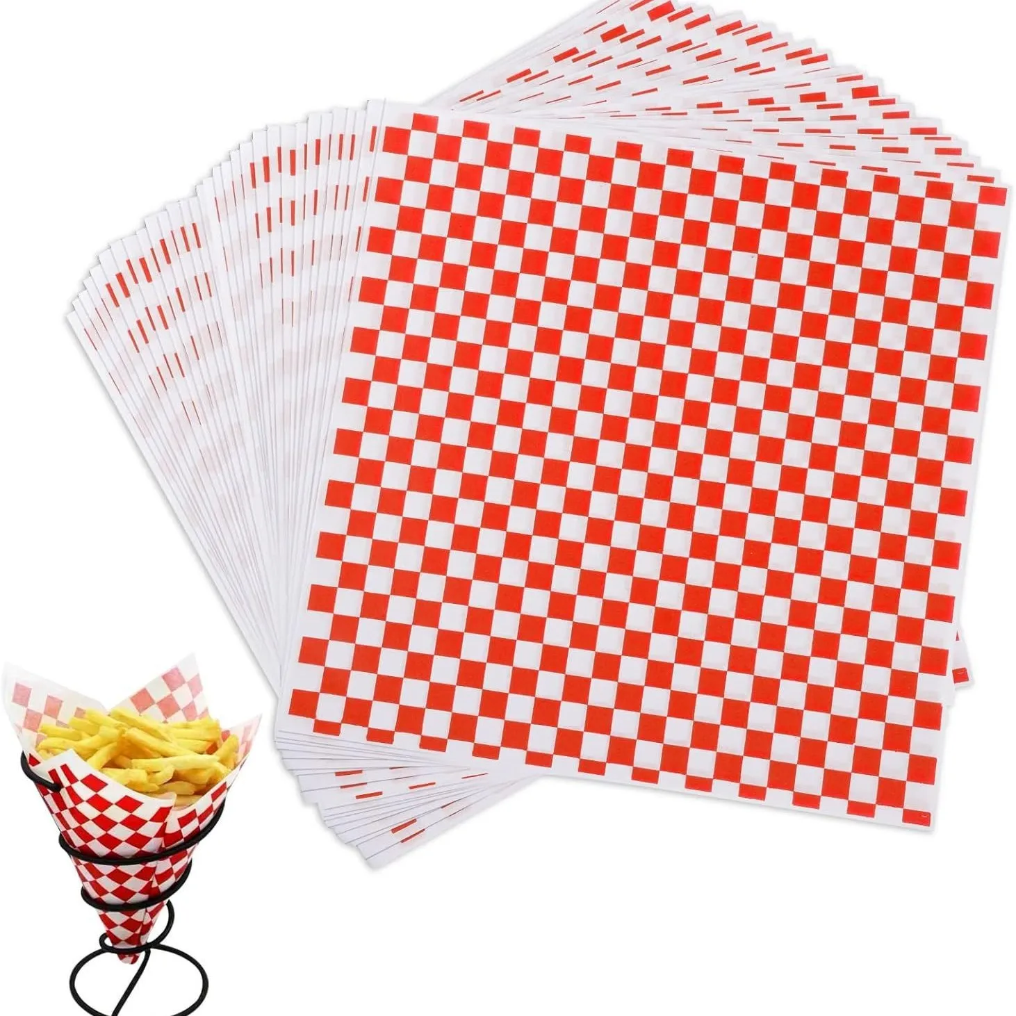 20-Pack Christmas-Themed Greaseproof Sandwich Wrapping Paper – Food-Grade Deli Paper Sheets for Burgers, Sandwiches, Fries, and Holiday Party Packaging – 12 x 12 Inches - 图片 7