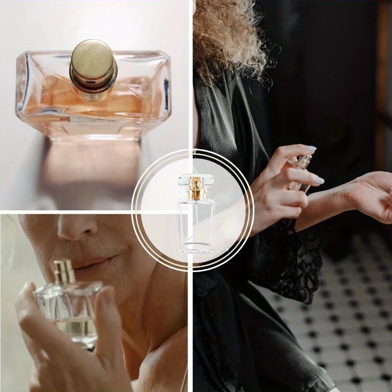 8pcs 30ml Empty Clear Glass Perfume Bottles – Refillable Travel Spray Atomizer Containers for Fragrances, Essential Oils, Cosmetic Liquids, Leak-Proof Mini Perfume Bottles for DIY or Gift Use 4