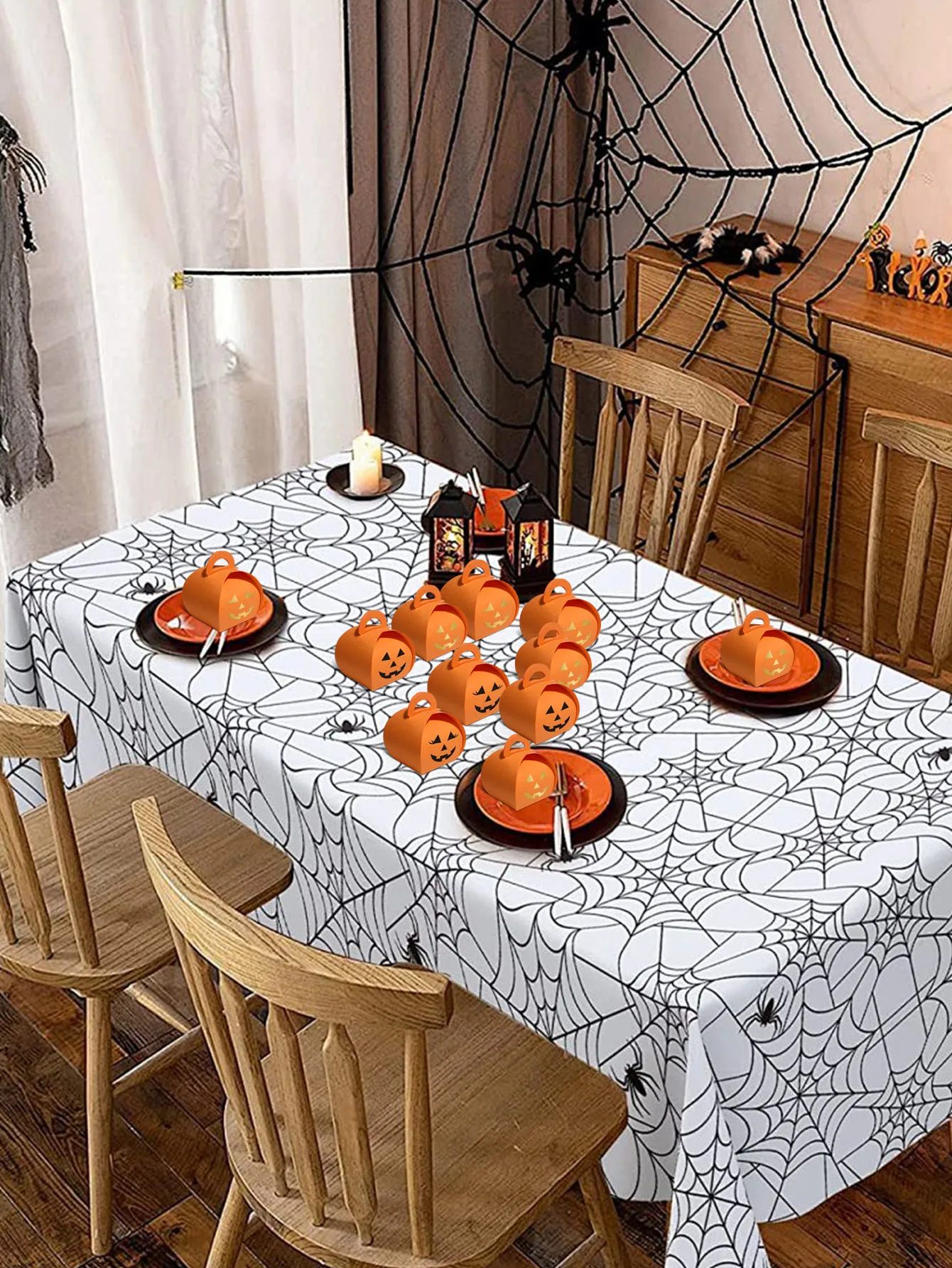 10/20/50PCS Halloween Candy Boxes for Kids, Decorative Bread and Gift Boxes with Emotions Hot Stamping, Party Favors, Treat Packaging, Spooky Themed Design, Factory Direct Supply