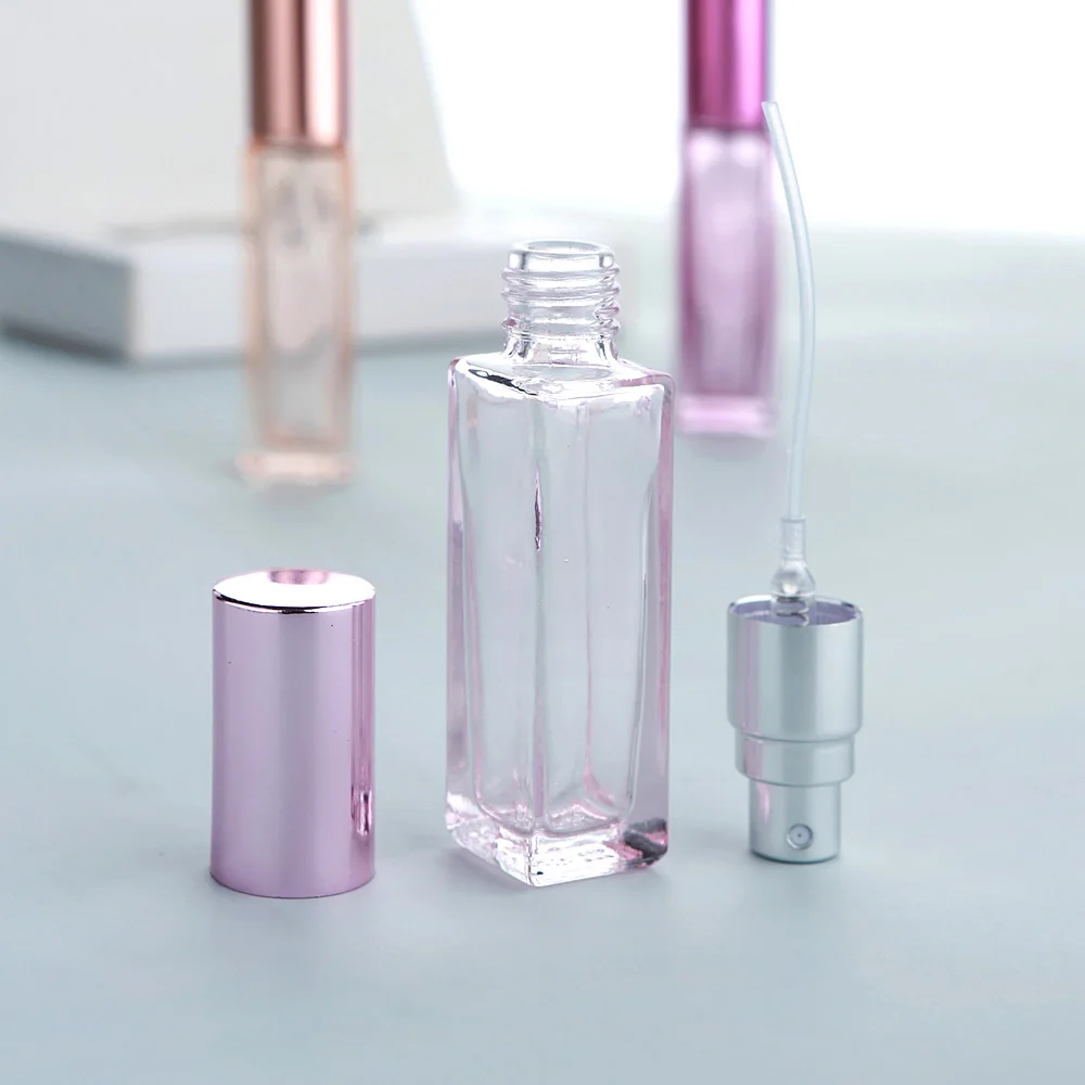 10ml Refillable Thick Glass Perfume Bottles with Colorful Finish and Custom Packaging Box, Durable Empty 香水瓶 Spray Container, Polychrome Glass Atomizer for Fragrance – 10/20/30/40PCS Set - 图片 2