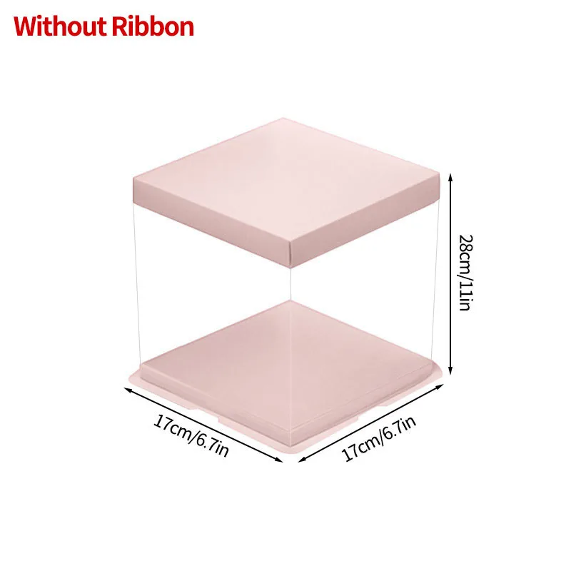 Transparent Cake Packing Box with Handle, High-Capacity Clear Cupcake and Dessert Gift Boxes for Birthday, Wedding, Baby Shower Party Packaging - 图片 18