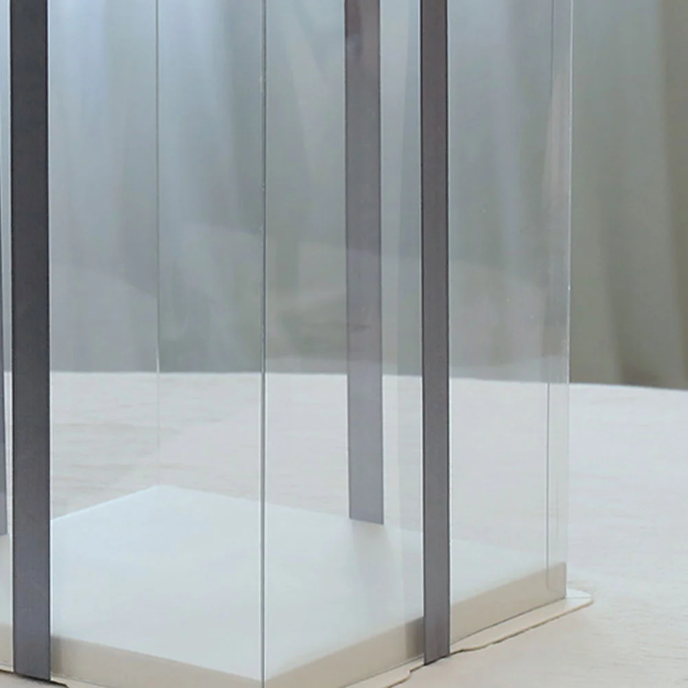 2Pcs 8-Inch Clear Birthday Cake Storage Boxes, Transparent Plastic Cake Containers for Desserts, Pastries, Muffins, Party or Wedding Treats, Food-Safe Durable Plastic Boxes with Secure Lid for Home or Professional Baking - 图片 5