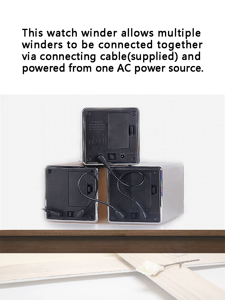 Luxury Automatic Watch Winder Box for Mechanical Watches with USB and Battery Option, Metal and Leather Construction, Adjustable Rotation Modes, Silent Operation, LED Display, Ideal Watch Storage Organizer - 图片 2