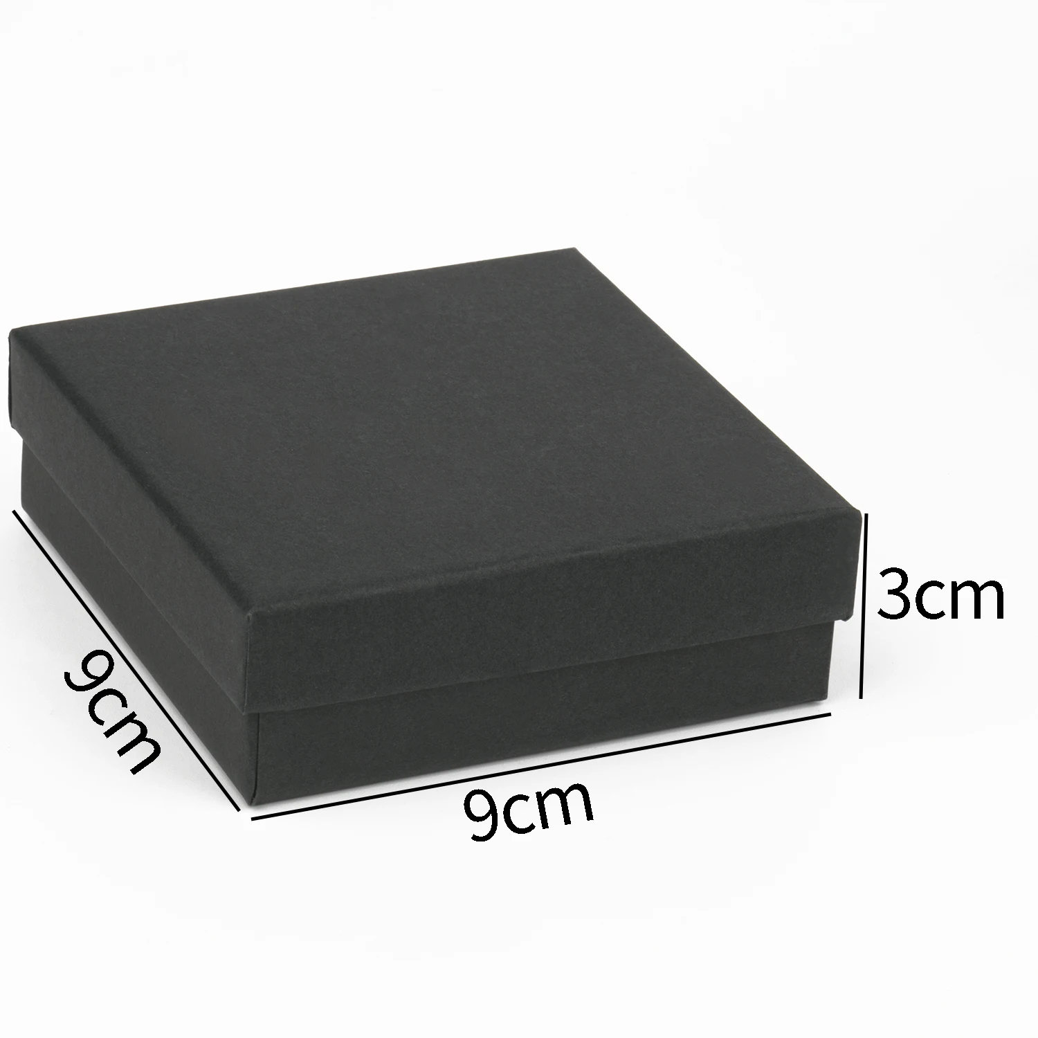 1PCS Black Square Jewelry Display Gift Box Organizer for Ring, Earring, Necklace, Bracelet, or Brooch – Elegant Velvet Paper Jewelry Packaging Box for Engagement, Wedding, Proposal, and Wholesale Display Use - 图片 8
