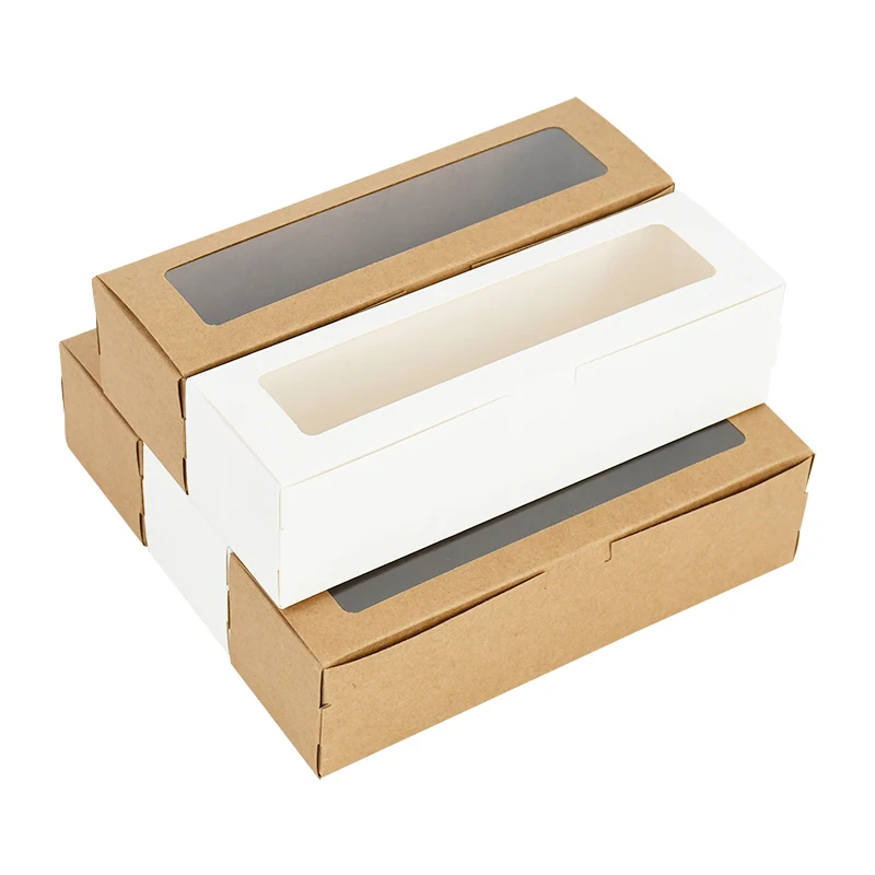 5/10pcs Macaron Boxes with Clear Window, Transparent Dessert Packaging Containers for 5-7 Macarons, Cookies, Candies, Strawberries, and Other Sweet Treats, Gift and Party Presentation Boxes 4