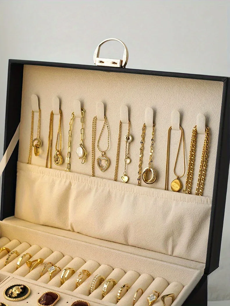 1PC Jewelry Storage Box | Necklace Earrings Organizer Case | Elegant Jewelry Gift Box Packaging | Ideal Choice for Wedding Birthday Valentine’s Day Gift Packaging Display 24