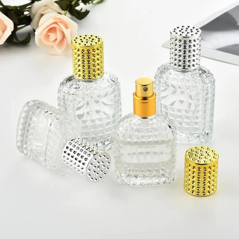 30ml 50ml Pineapple-Shaped Glass Perfume Bottle with Spray | Portable Refillable Atomizer Container for Travel, Essential Oil, Fragrance Storage, DIY Aromatherapy, Party, Wedding, Home Decor, 1 or 3 Pack 1