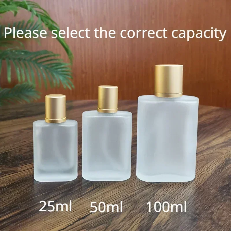 25ml 50ml 100ml Sandblasted Glass Perfume Bottles, Refillable Frosted Empty Spray Bottles with Screw Cap, Durable Fine Mist Dispenser for Fragrance, Makeup or Travel, Thick Reusable Container - 图片 8