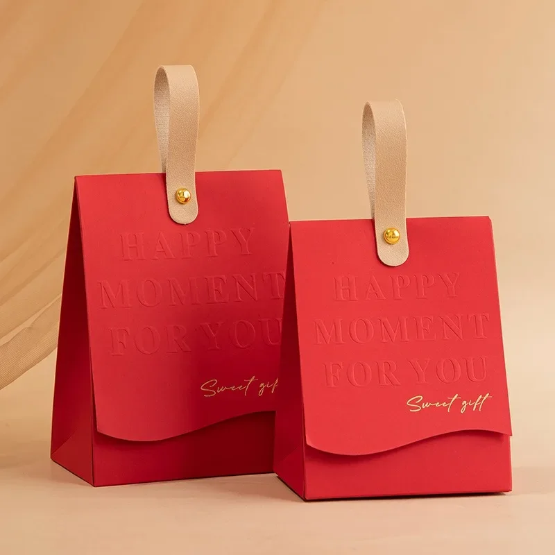 10Pcs Beige Paper Gift Bags, Small Wedding Favor and Souvenir Bags for Candy, Jewelry, Birthday Party, Guest Gifts, DIY Packaging, and Organizer for Home or Events - 图片 4