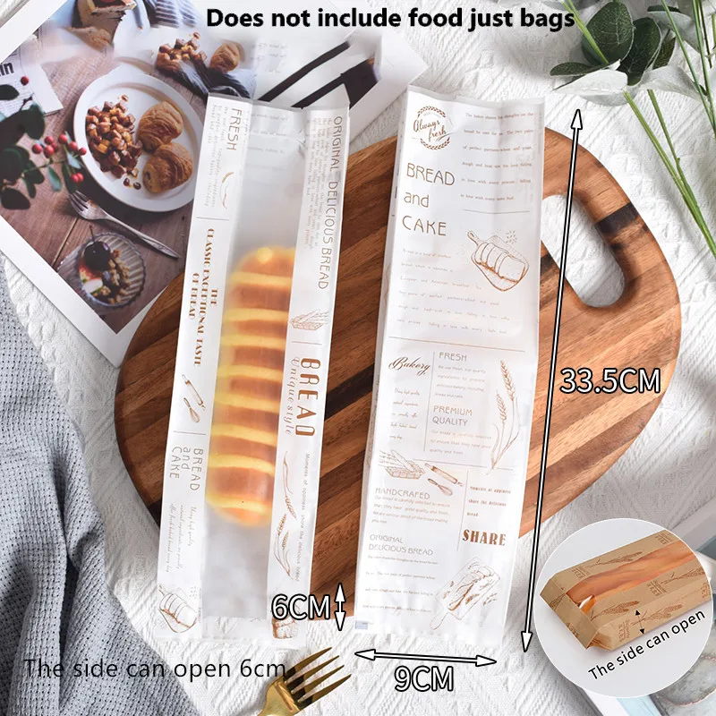 Oil Resistant Kraft Paper Bread Bags 🥖 – 50Pcs with Transparent Window for Baguette Baking, Pastries, Party Favors & Bakery Packaging, Multiple Sizes Available, Food Safe & Eco-Friendly - 图片 11