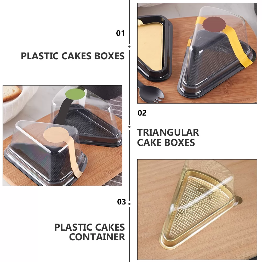40PCS Triangular Sandwich and Dessert Boxes, Cake Slice Holders, Cupcake Containers and Blister Packaging, Perfect for Gifts, Parties, and Special Occasions, Durable, Factory Direct Supply 40PCS Triangular Sandwich and Dessert Boxes, Cake Slice Holders, Cupcake Containers and Blister Packaging, Perfect for Gifts, Parties, and Special Occasions, Durable, Factory Direct Supply 3