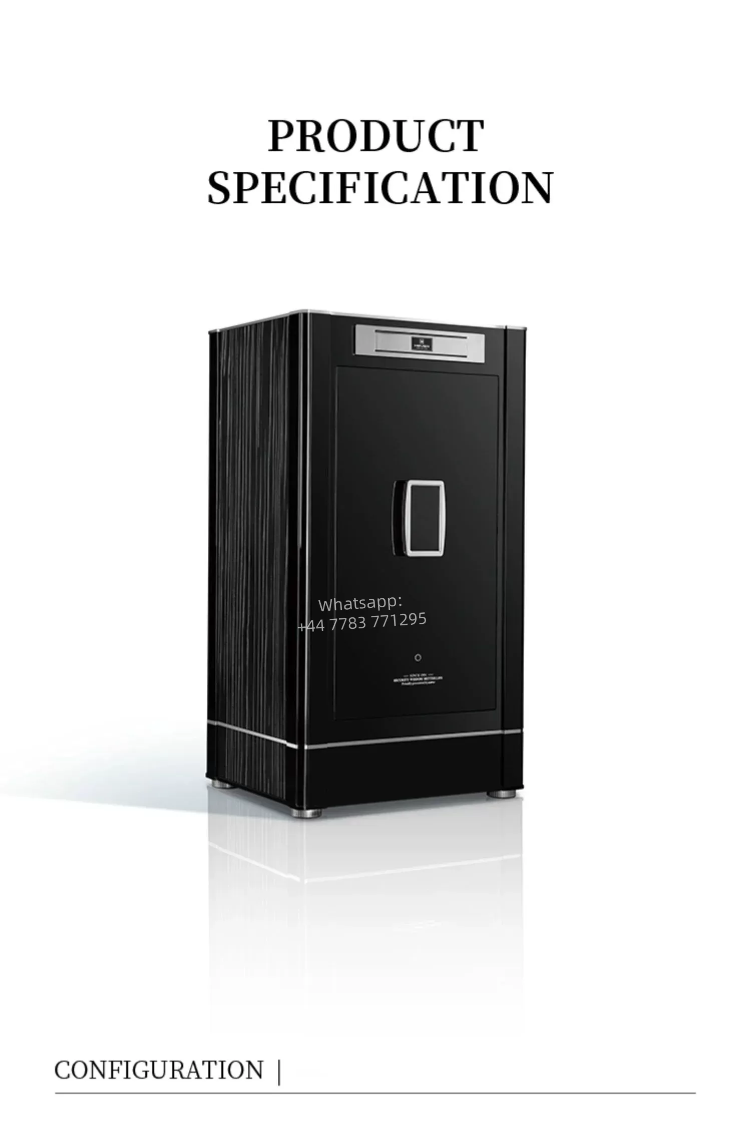 Luxury Leather Watch Winder Safe with 4-Slot Storage, Fingerprint Unlock, Fireproof &am... - SKU LAWW1820 - UGI Packaging