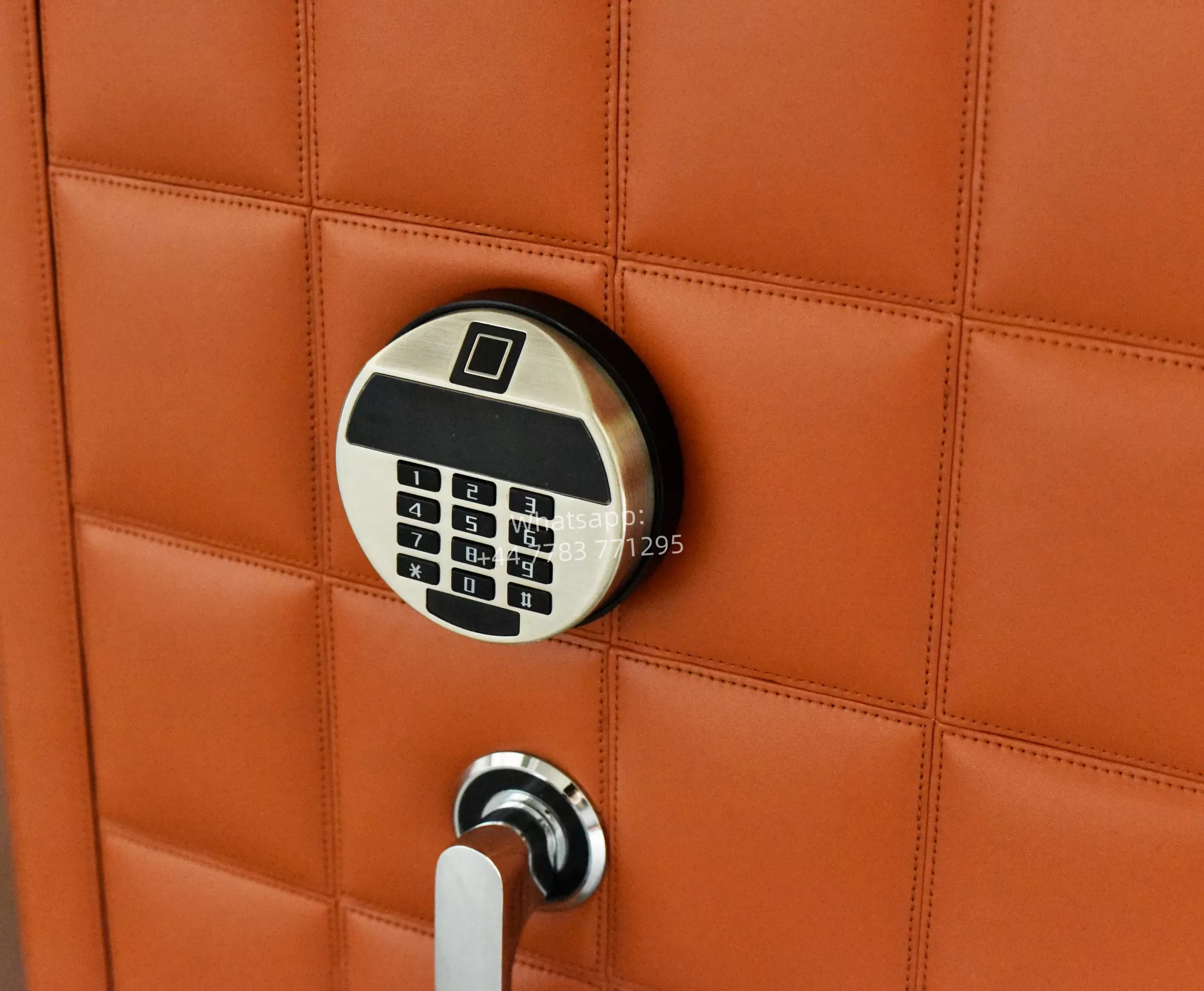 Premium 6,9,12-Slot Automatic Watch Winder Safe Box with Fingerprint, Digital Password & Key Unlock, High-End Steel Strongbox with Leather Suede Interior, Fireproof Jewelry Cabinet for Luxury Watch Storage - 图片 4