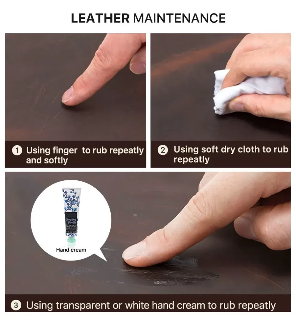 Guide for maintaining Crazy Horse leather on Leather Cigar Travel Humidor to preserve texture and color