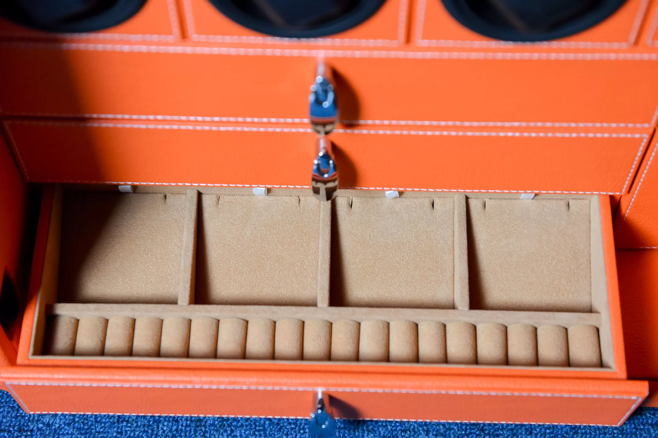 Automatic Watch Winder Safe Box with 6/9/12 Slots, Intelligent Rotation Programs 650–1950 TPD, Carbon Steel Hidden Strongbox with Fingerprint Unlock, Digital Code, Key Access, Alarm and Security Glass 2